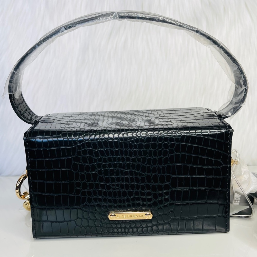 🐊 Crocodile Rectangle Box Small Bag w/ Chain